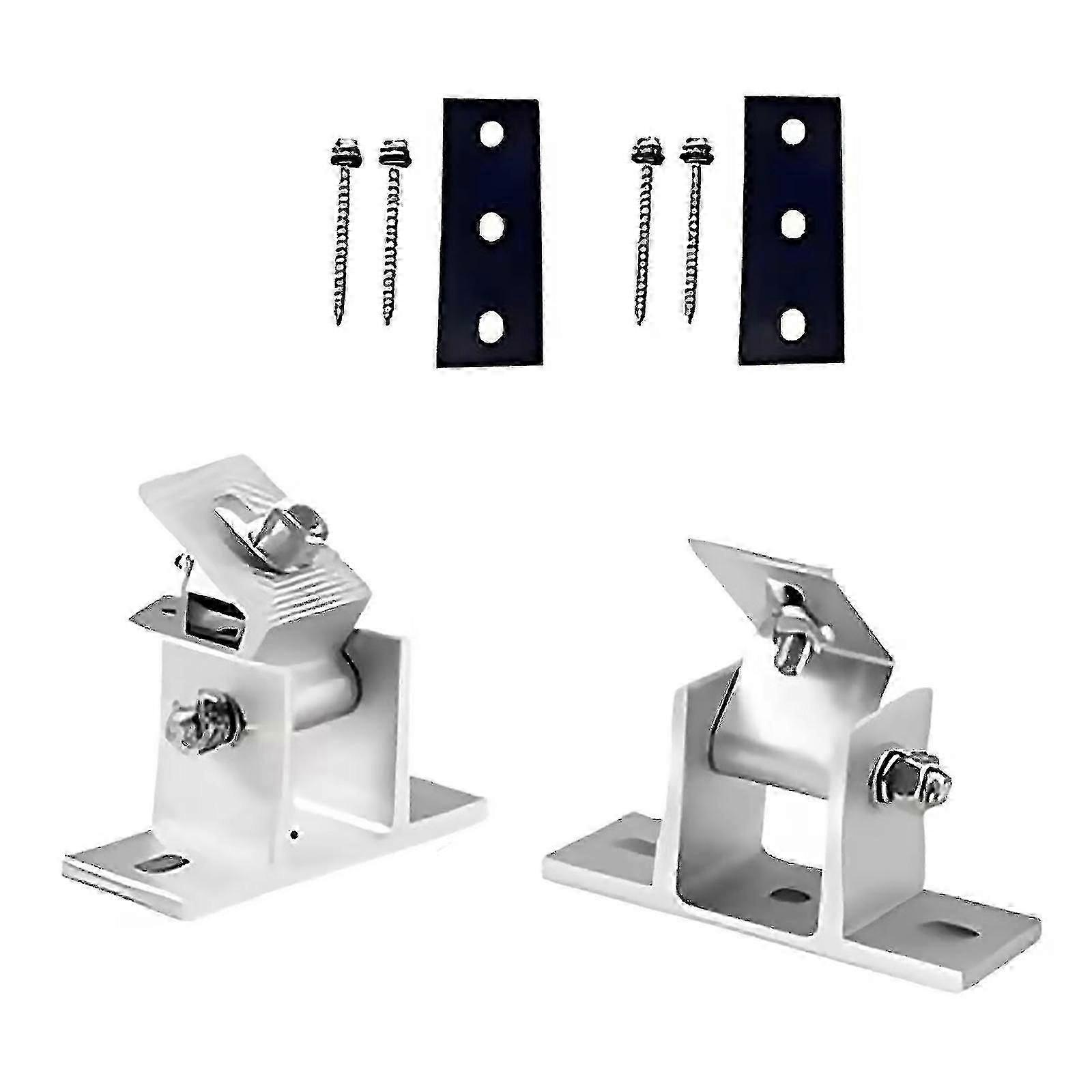 Adjustable Solar Panel Mounting Angle Kit for Flat Roofs, Individually Fit 0-60 Degrees