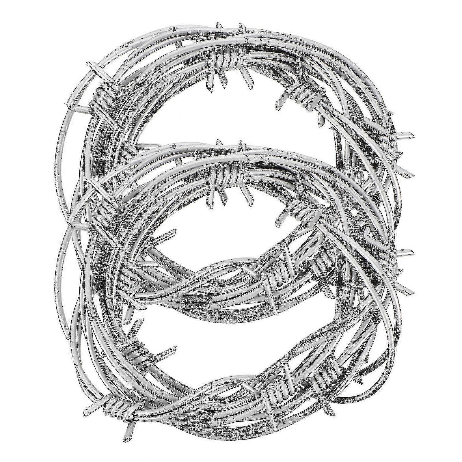 2pcs Simulation Barbed Wires Fake Barbed Wires Halloween Party Prank Toys