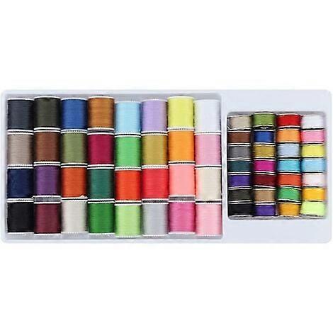 Sewing Threads 60PCS Sewing Thread Set Sewing Travel Line Set Lower Thread Upper Thread Household Color Thread, Suitable for nd and Machine Sewing