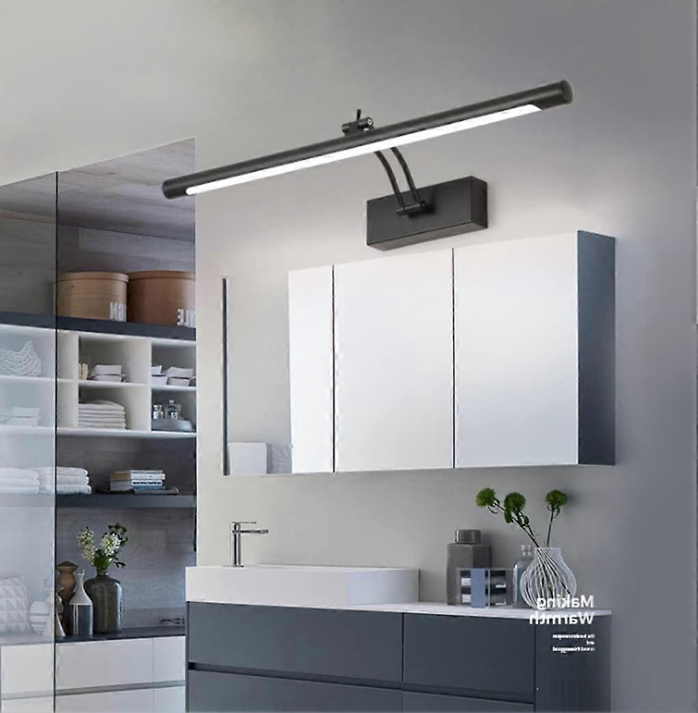 LED Mirror Light Black Bathroom Lamp 6000K 40cm Adjustable Angle Makeup Mirror Light