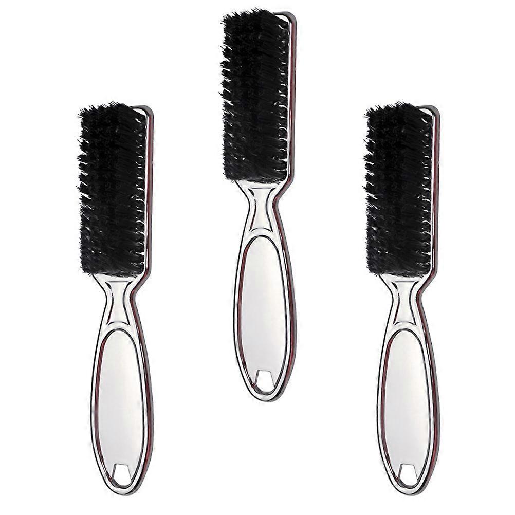 Neck Duster for Barber Shop Tools Lightweight ABS Plastic and Nylon Wool Assorted Color 3PCS