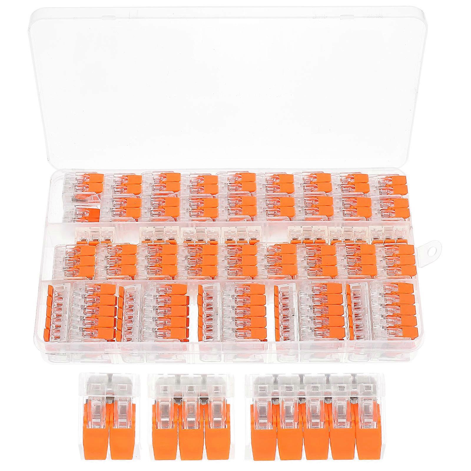 Electrical Quick Connectors Lever Wire Connectors Door and Wire Length Checking 75Pcs