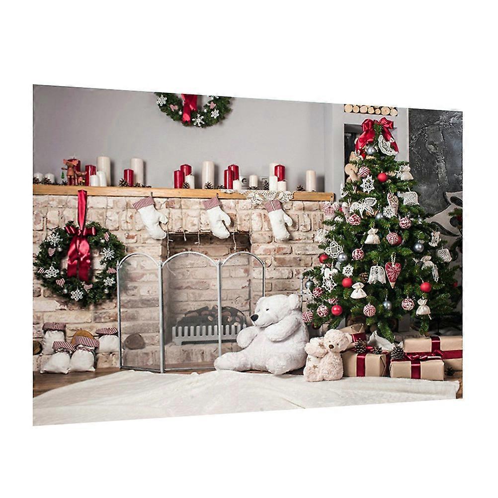Photo Background Christmas Style Backdrop Cloth Rectangular Party Decorations 210x150cm 1Pcs