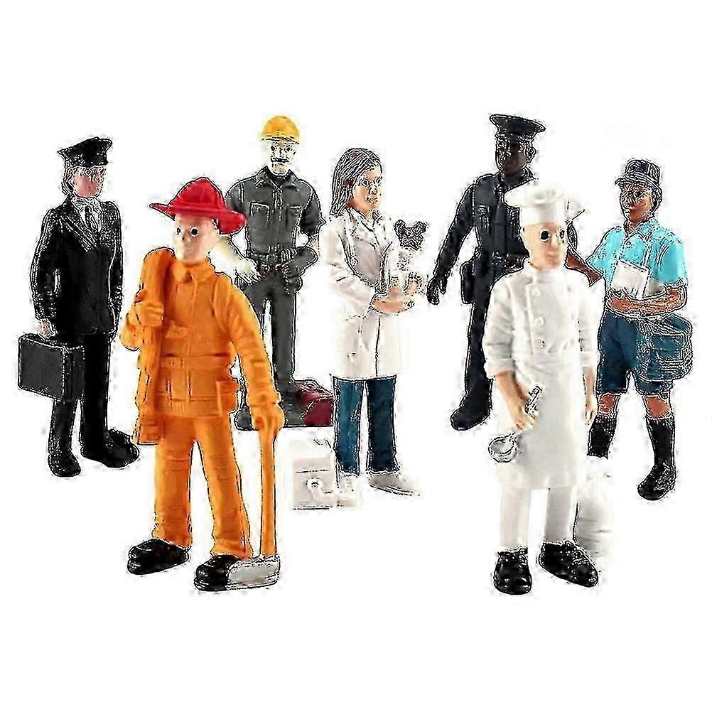 Set of Simulated Sand Table Figurines - Mini Character Models for Creative Displays