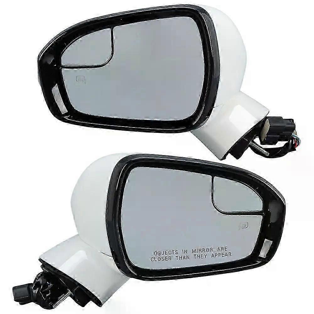 7 Pin Side Door Mirror Assembly Fit For Fit For d Fusion 2016-2022 US Version Pearl White Manual Folding Wing Door Mirror Car Accessories