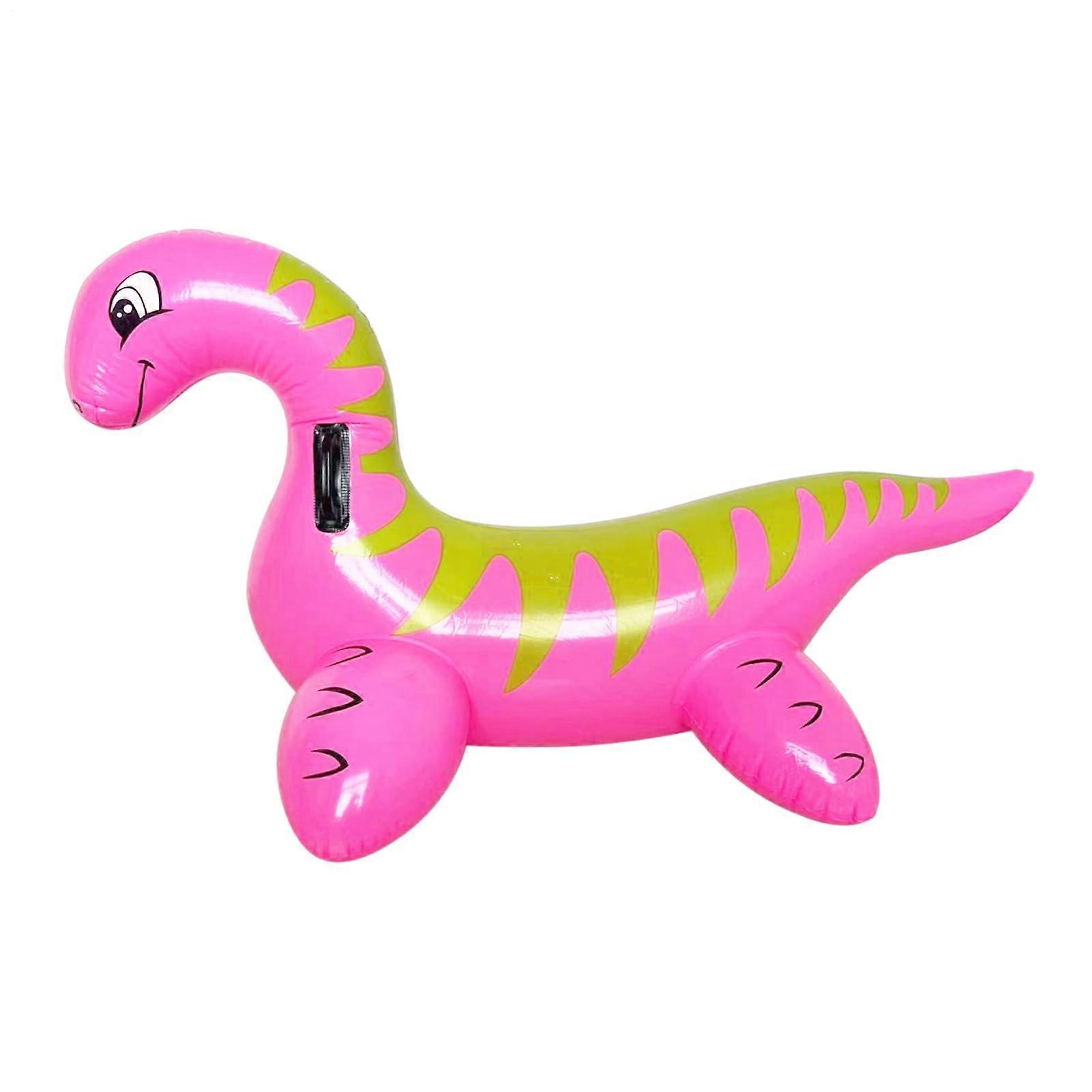 Inflatable Dinosaur Swimming Ring for Kids Ages 512 Pink