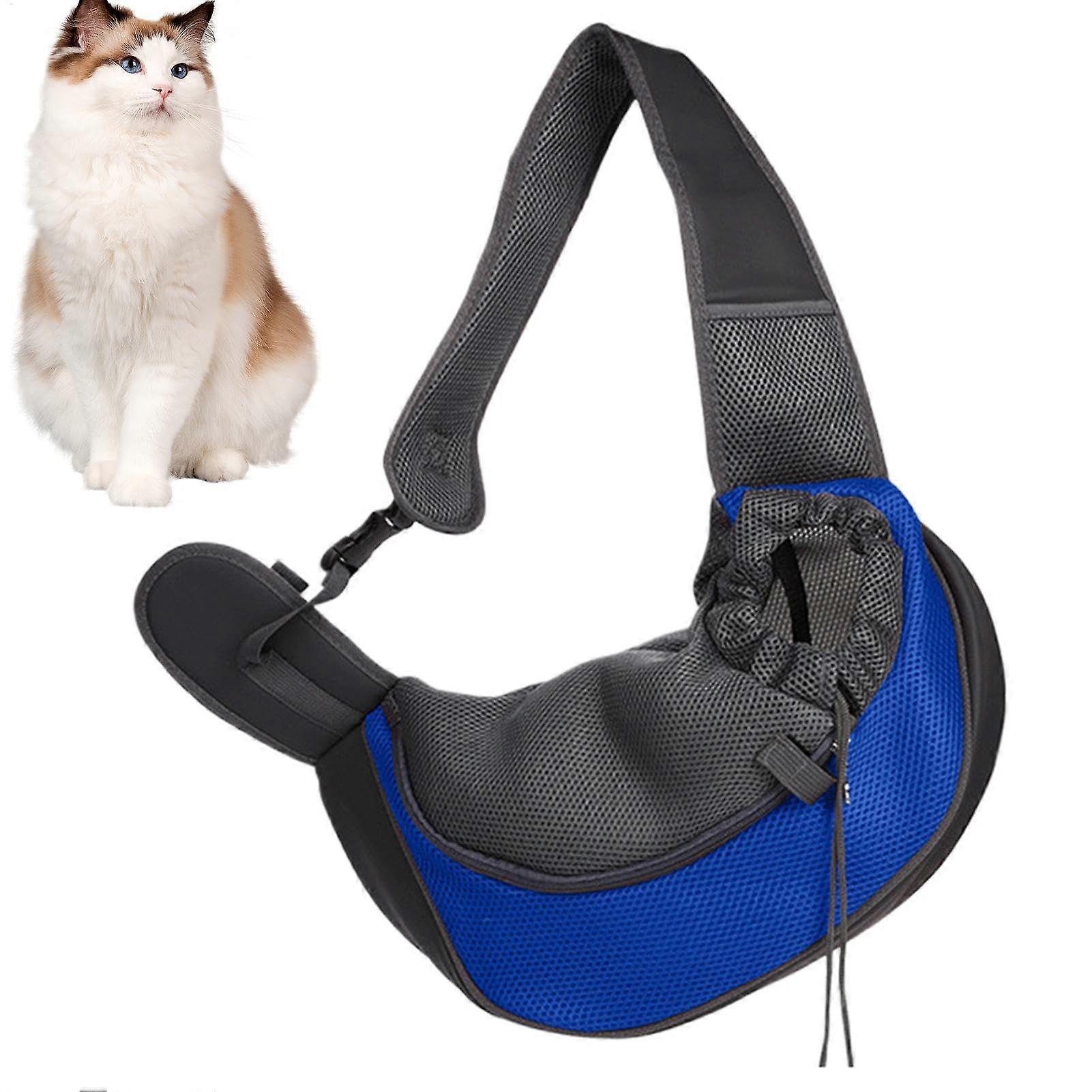 Pet Carrier Sling with Adjustable Strap, Breathable Mesh for Pets