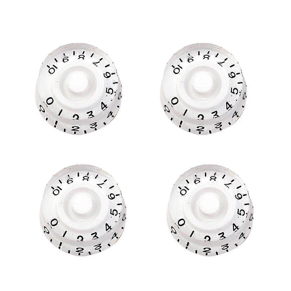 Tone Control Knob Gitar Volum Og Tone Knobs Reservedel For Elektrisk Gitar Deler Hvit 4 stk Sett