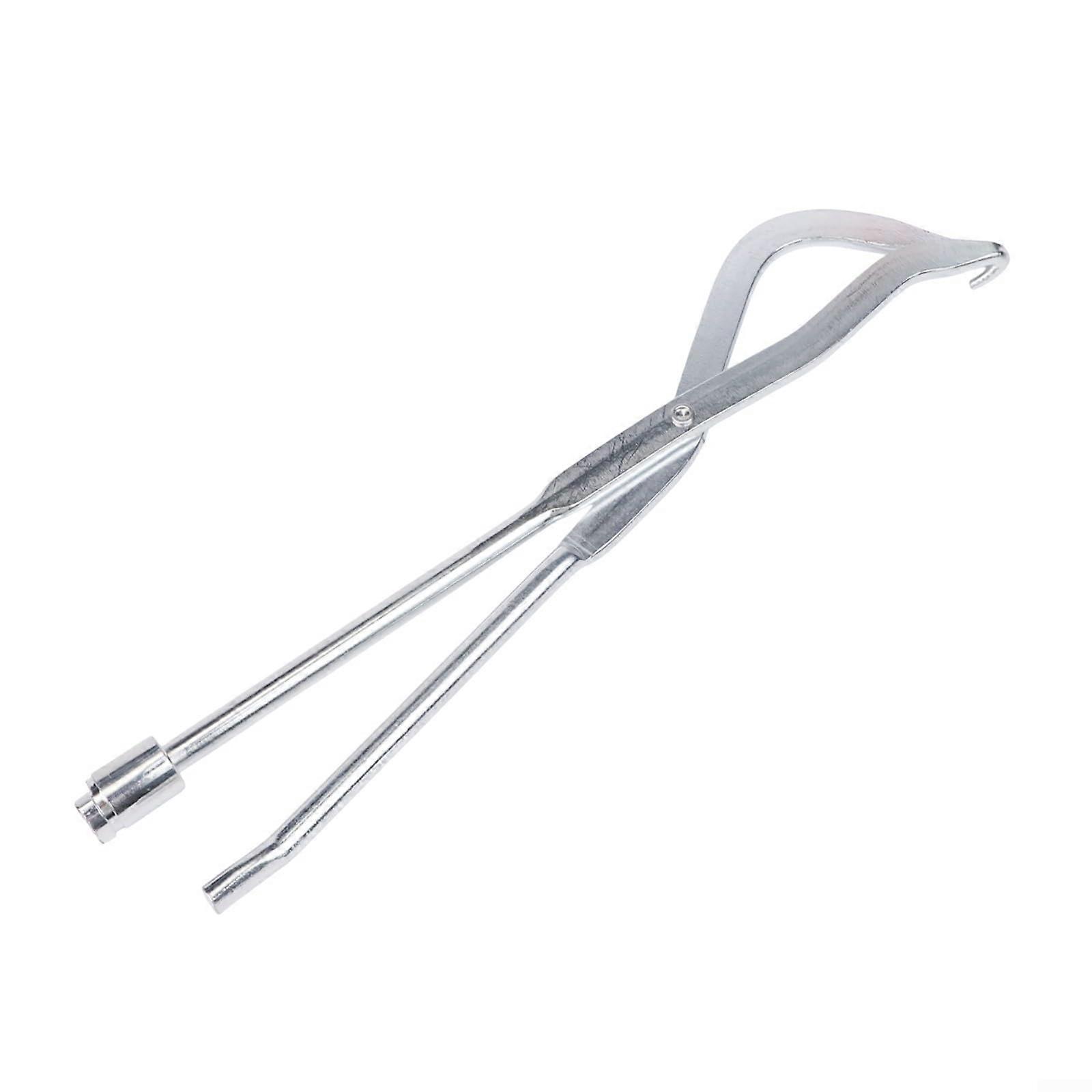 Efficient brake spring pliers for automotive use with curved tip design and portable tool for mechanics