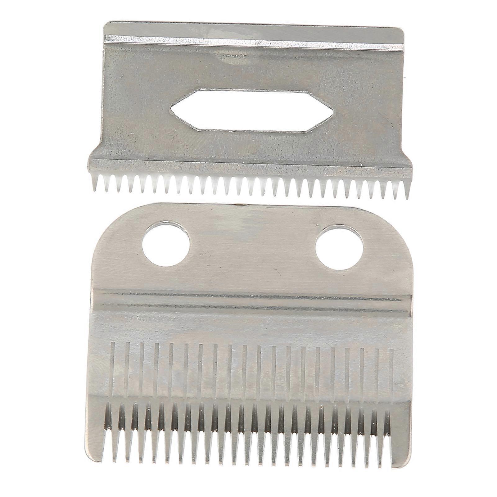 2pcs Clipper Blades Incisive Cutting Effective Waterproof Reasonable Tooth Pitch Easy Replaceable Trimmer Accessories