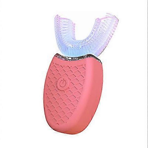 Brosse à dents électrique entièrement automatique 360° avec lumière LED en forme de U