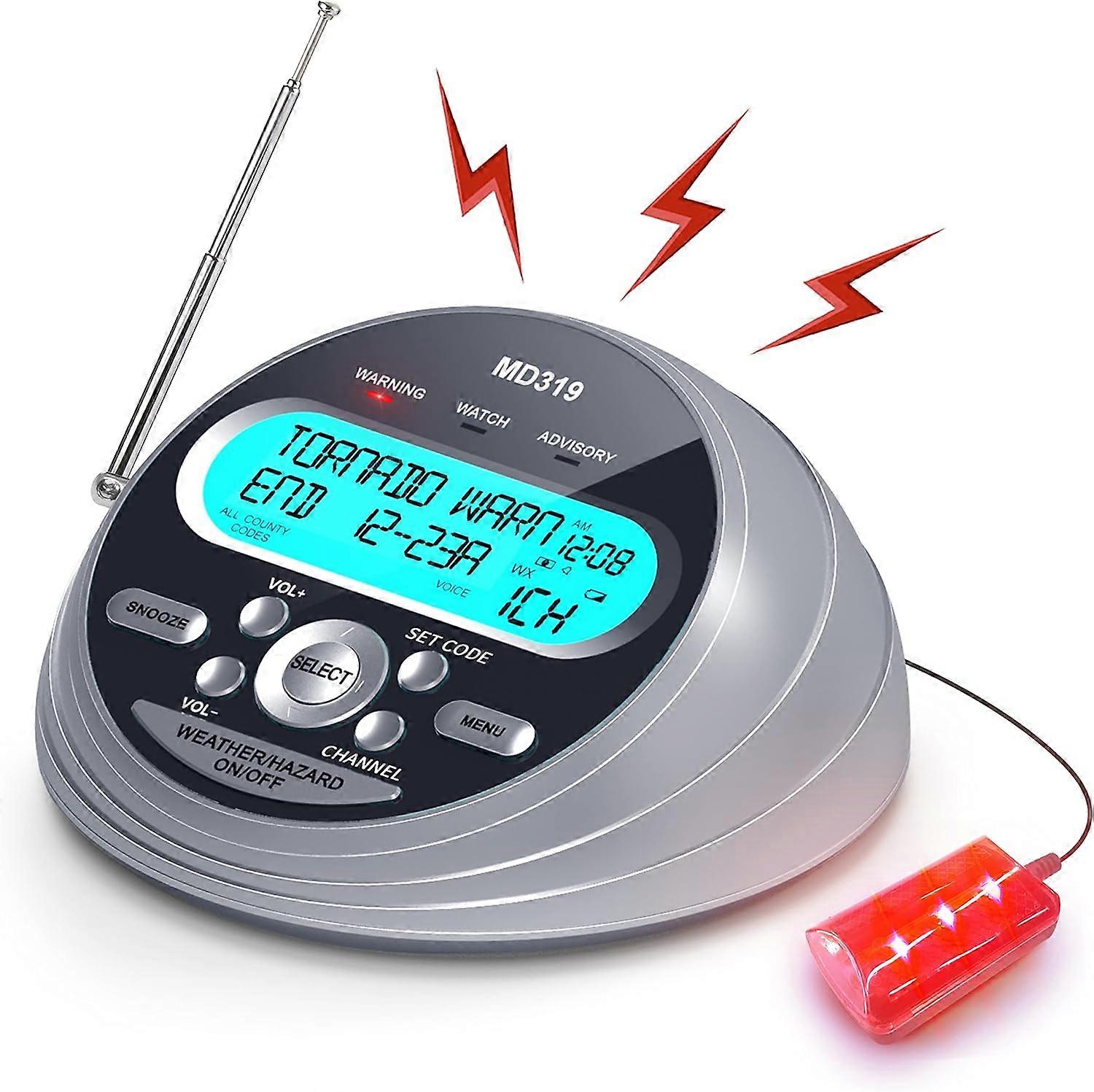 2025 High-quality wartime emergency radio NOAA Weather Alert Radio for Home -