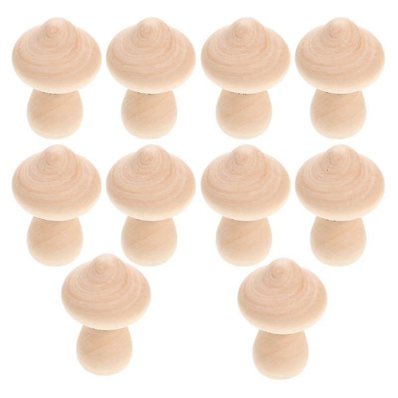 10pcs Unfinished Mushroom Props
