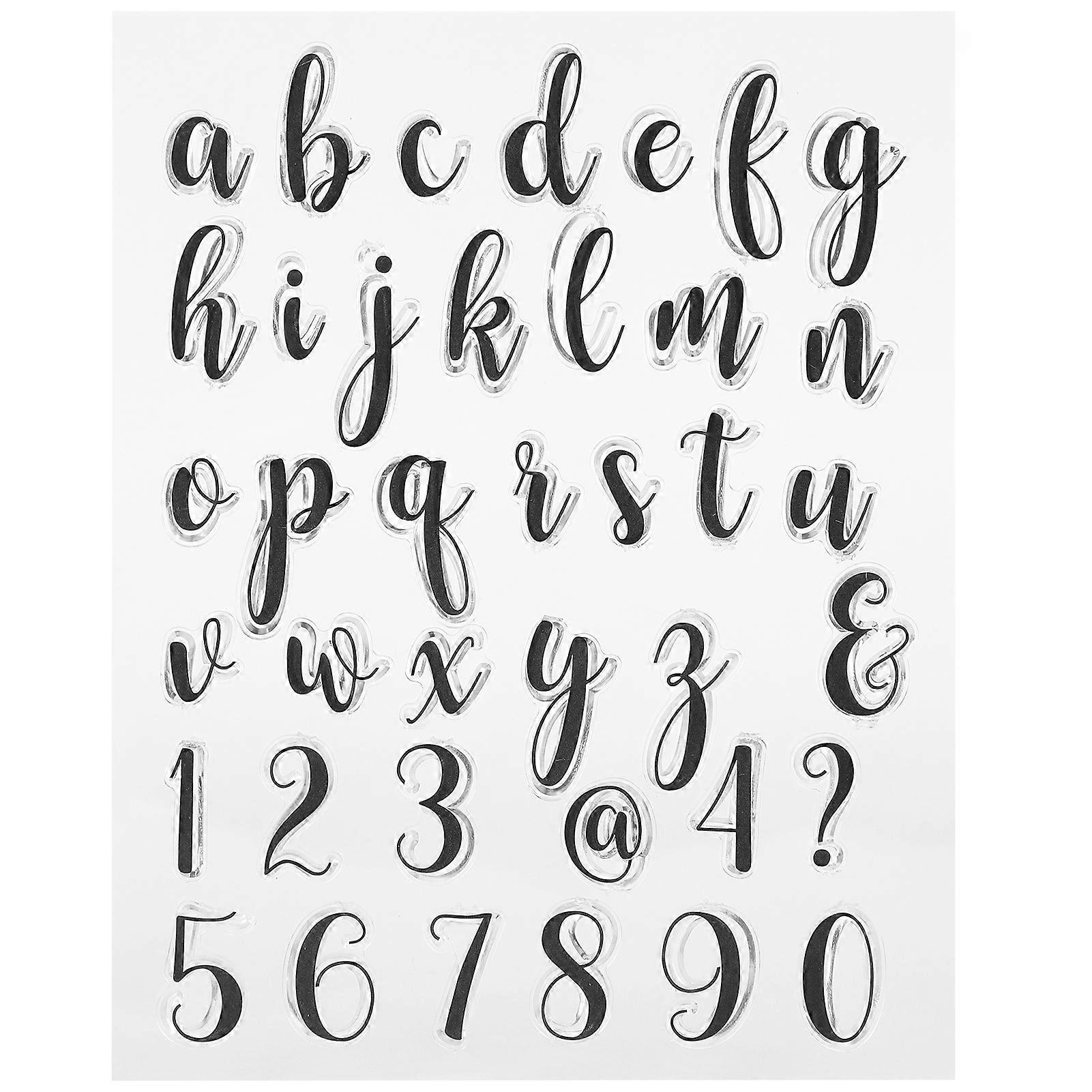 5Pcs Transparent Stamp DIY Journal Scrapbooking 39 Character Lower Case Alphabet Rubber T1768