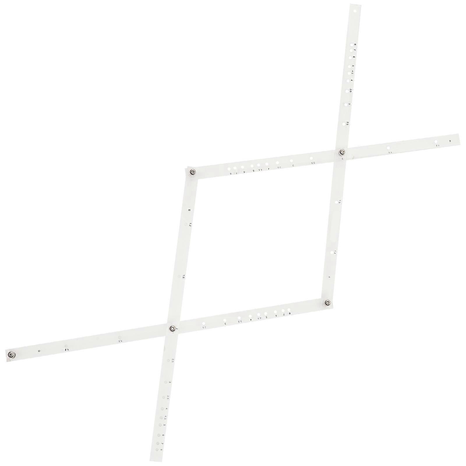 Magnification Ruler Transparent Grid Drawing Tool For School Office Home 50X1cm 1Pack