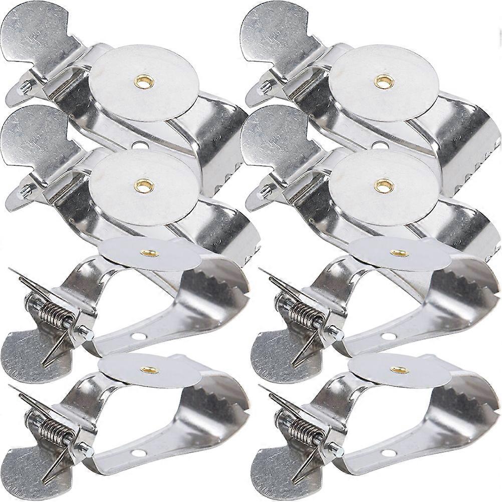 Strong Grip Curtain Clips Iron Material Rectangular Shape For Living Room 8Pcs