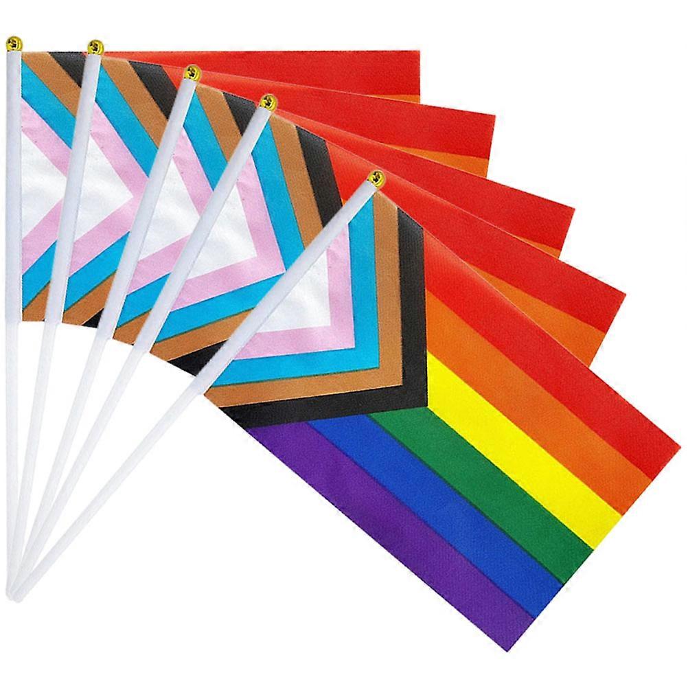 Here's a well structured product description for your **5pcs Handheld Flags ( Flags with Sticks)**:
### 🌈 5pcs Handheld Flags – Flags with