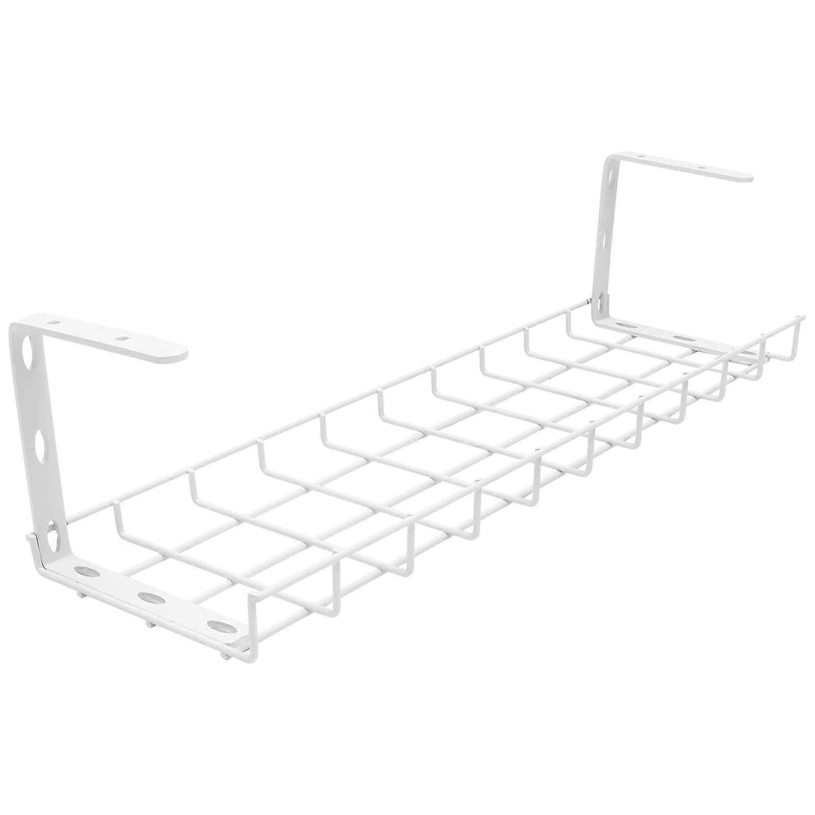 Cord Management Under Desk Cable Organizer Rack U-Shaped Iron Home Office Tidy Workspace 1Pack