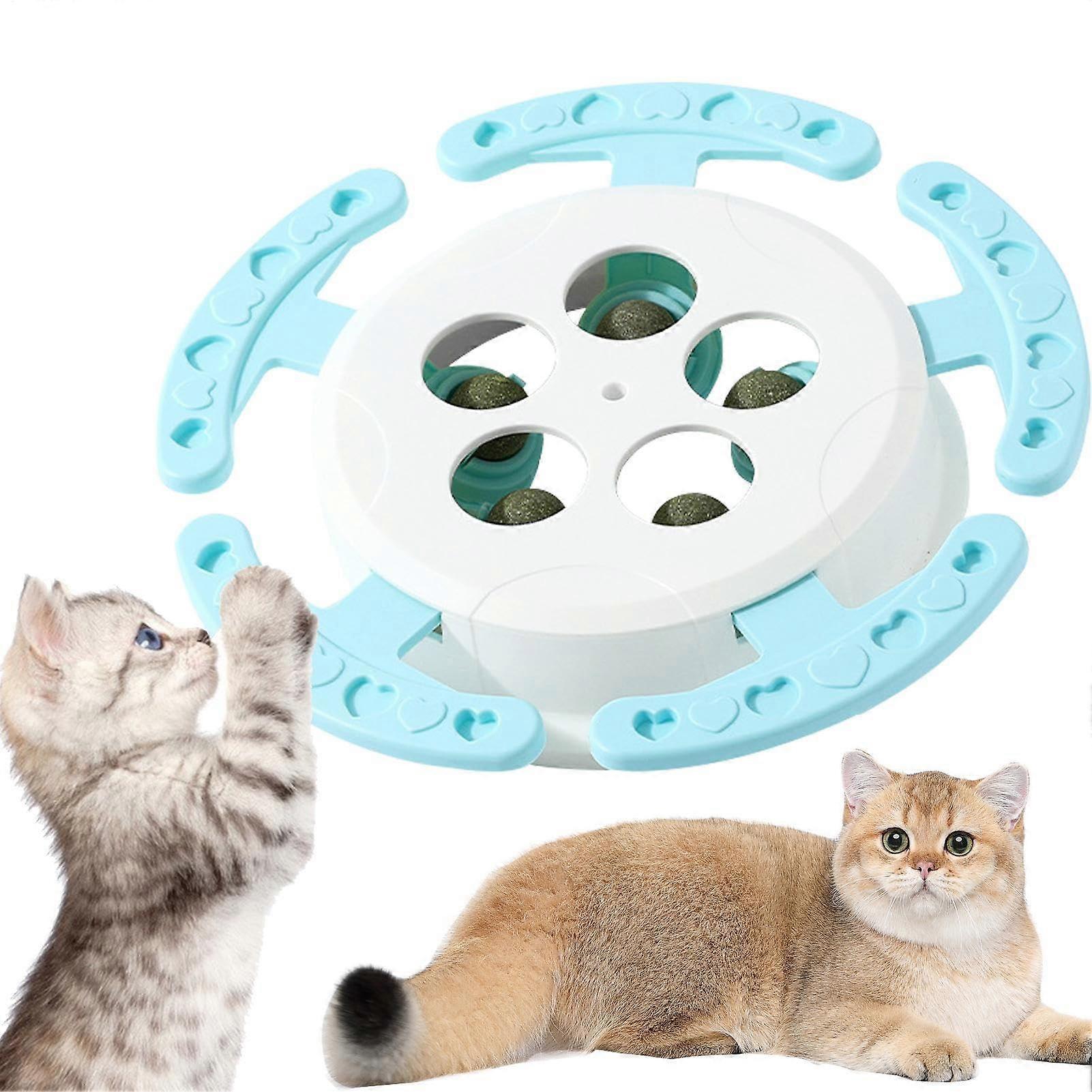 Interactive Catnip Cat Toy, Cat Stimulation Toy, WhackaMole Cat Feeder