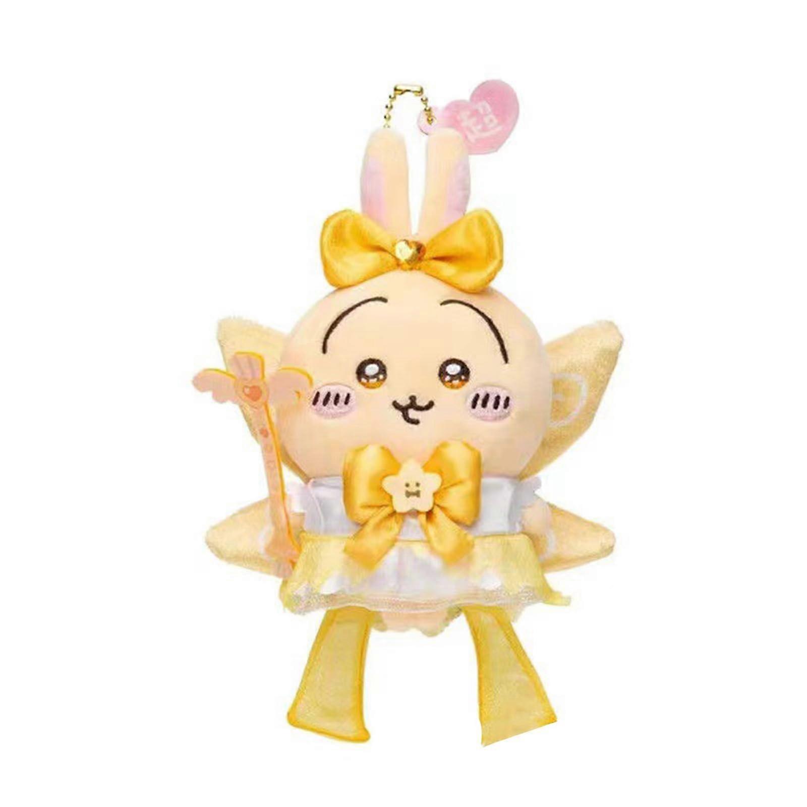 Hachiware Keyring Usagi Plush Doll Cute Cartoon Keyring Doll Pendant Princess Dress Doll Pendant 01