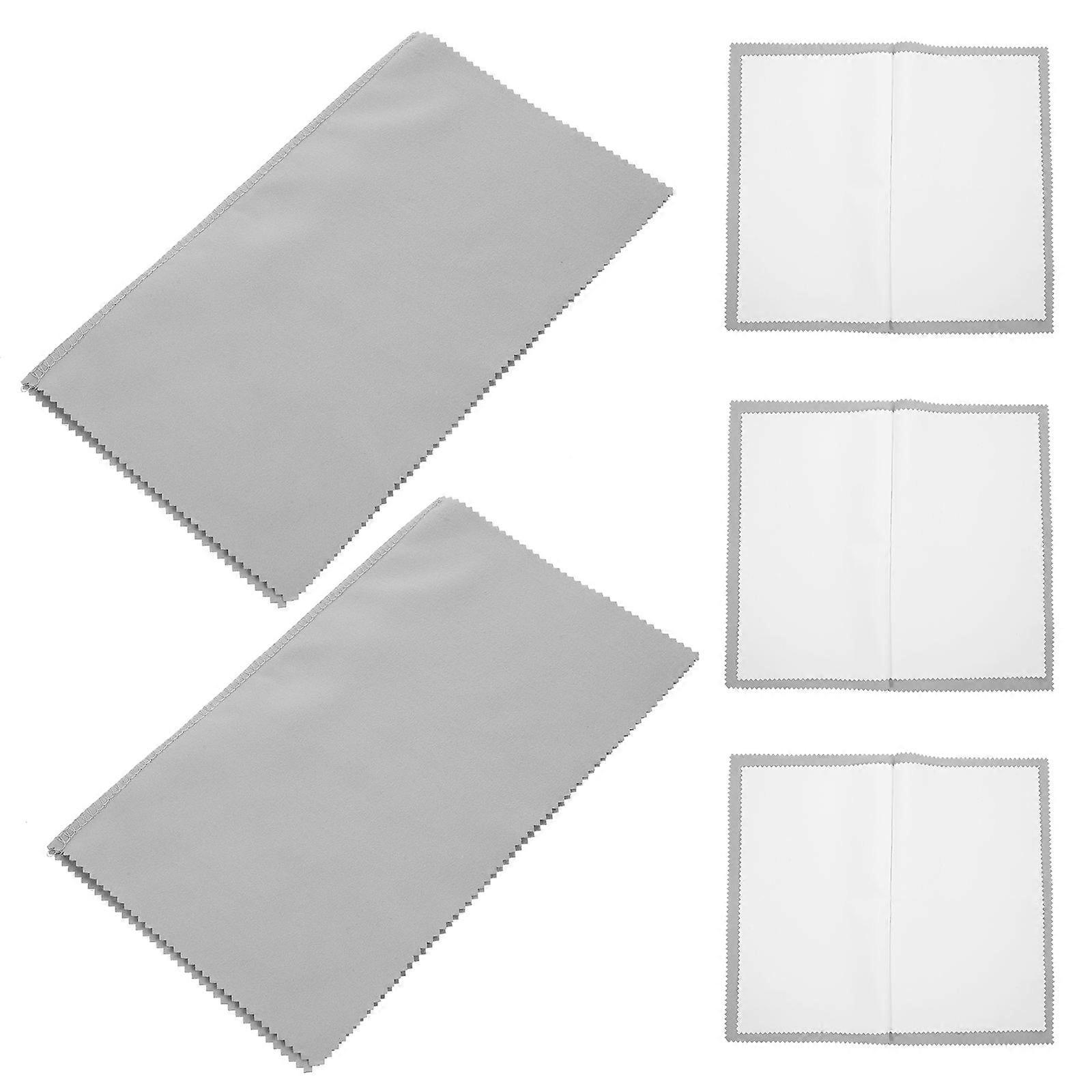 Jewelry Cloth Polishing Multi Layer Cleaning Cloths For Delicate Materials Rectangular Care 5Set