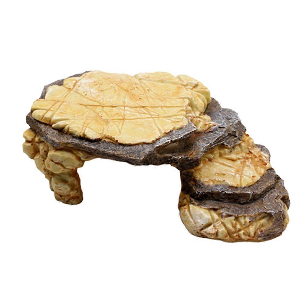 Reptiles Basking Platform Tortoise Shape Simulation Design Resting 25x15.5x8.5cm 1Set