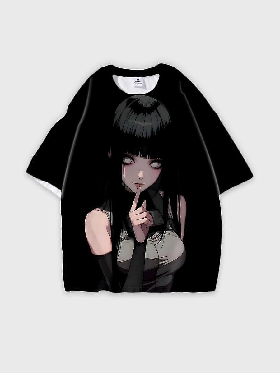 T-shirt round neck Role Pattern loose short sleeve D1568