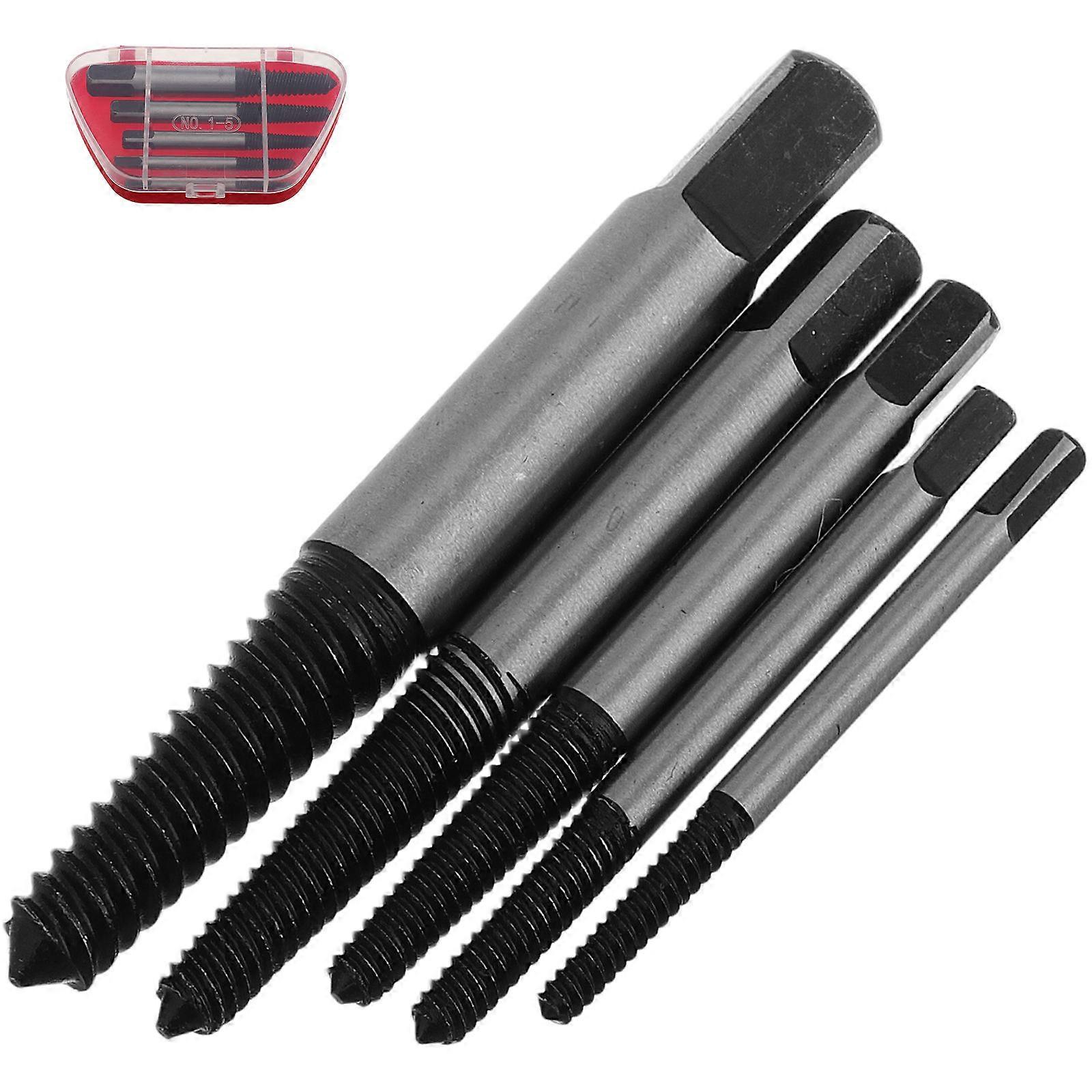 Mechanical Processing Screw Remover Set Tool for Screw Extraction 5Pcs