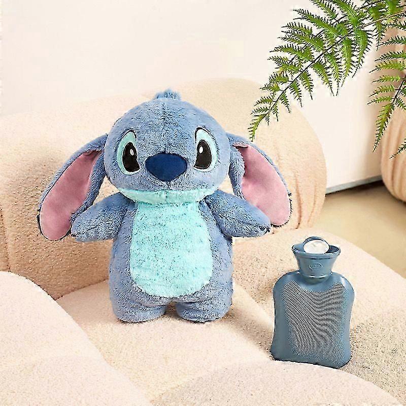Winter cartoon hand warmer Stitch water-filled hot water bottle cute plush toy warm hand