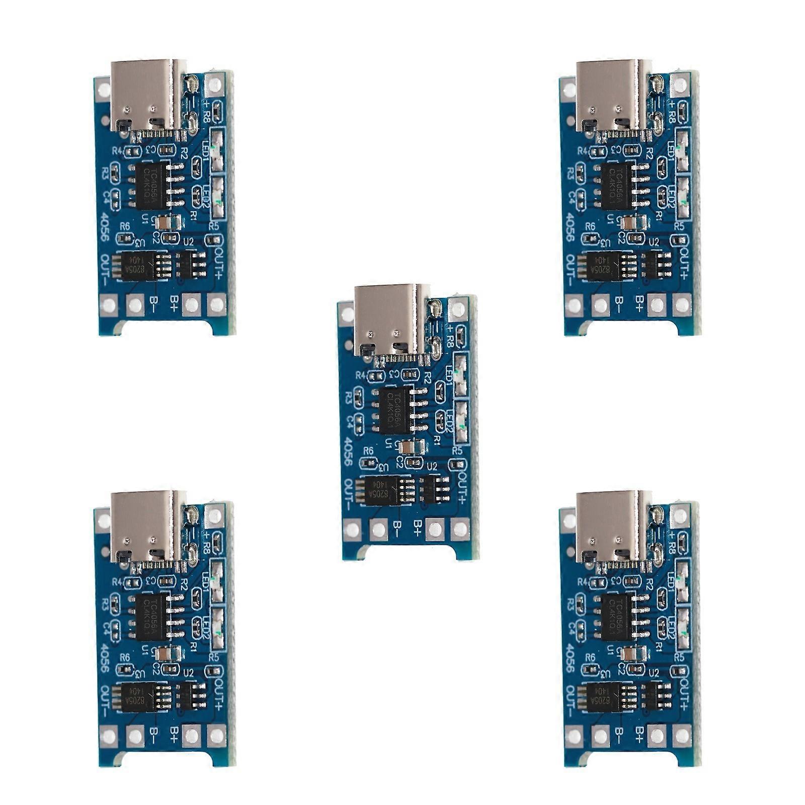 Reliable TP4056 Charging Circuit Board Integrated Overcurrent Protections Type C Connectivity Multicolor