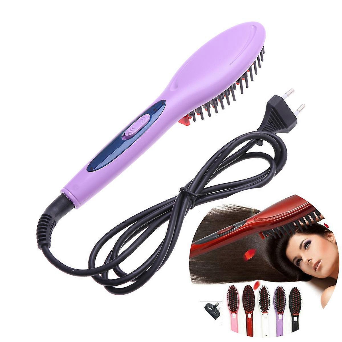 Electric Straightening Comb Hair Straightening Brush Ideal For Daily Use With Constant Temperature Function And Detangling Capability 1Pack