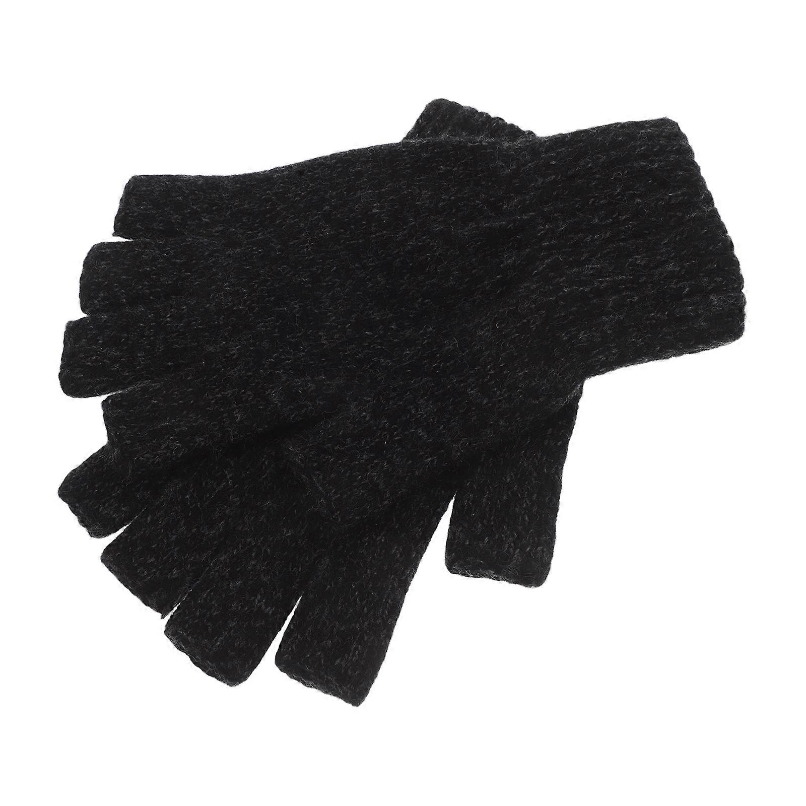 Here's a refined and professional product description based on your input:
**Men's Knit Fingerless Gloves – Warm, Breathable & Durable for
