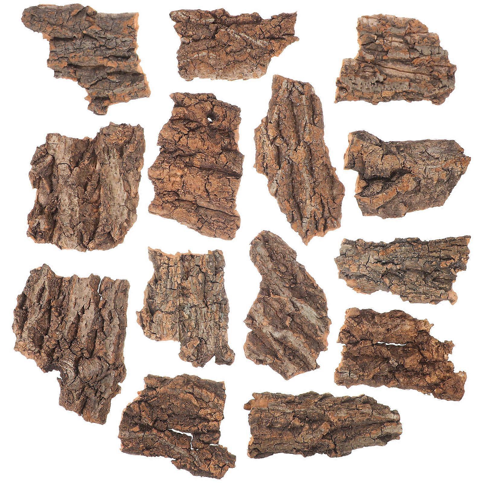 Natural Tree Bark Reptile Hideout – Multi Functional Basking Platform & Bedding for Lizards, Geckos, and Snakes to Encourage Climbing and Hiding