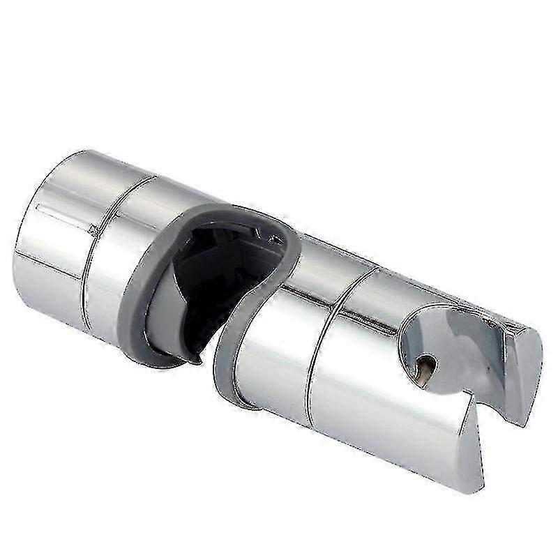 2pcs Adjustable Handheld Shower Head Holders - Chrome Wall-Mounted Brackets for 18-25mm Diameter Showers