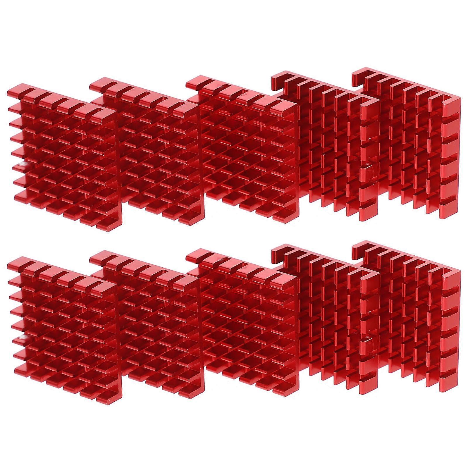 Heat Sinks For Laptop Aluminum Water Cooling Heatsink Block For Chip Industrial Style 2.5X2.5X0.5CM 10Pack