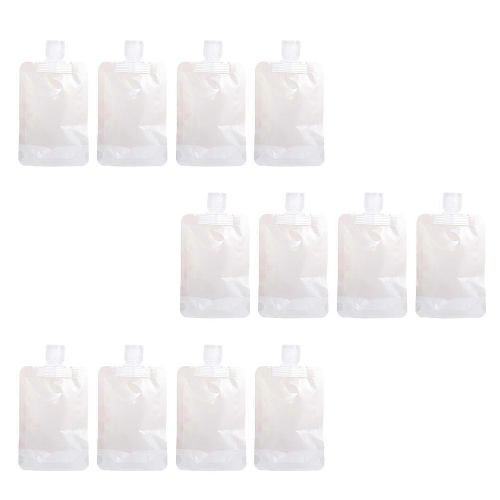 Travel Lotion Container Space-Saving Pouches For Liquid Plastic Rectangular Cosmetic Storage Bag Daily Use 12Pcs