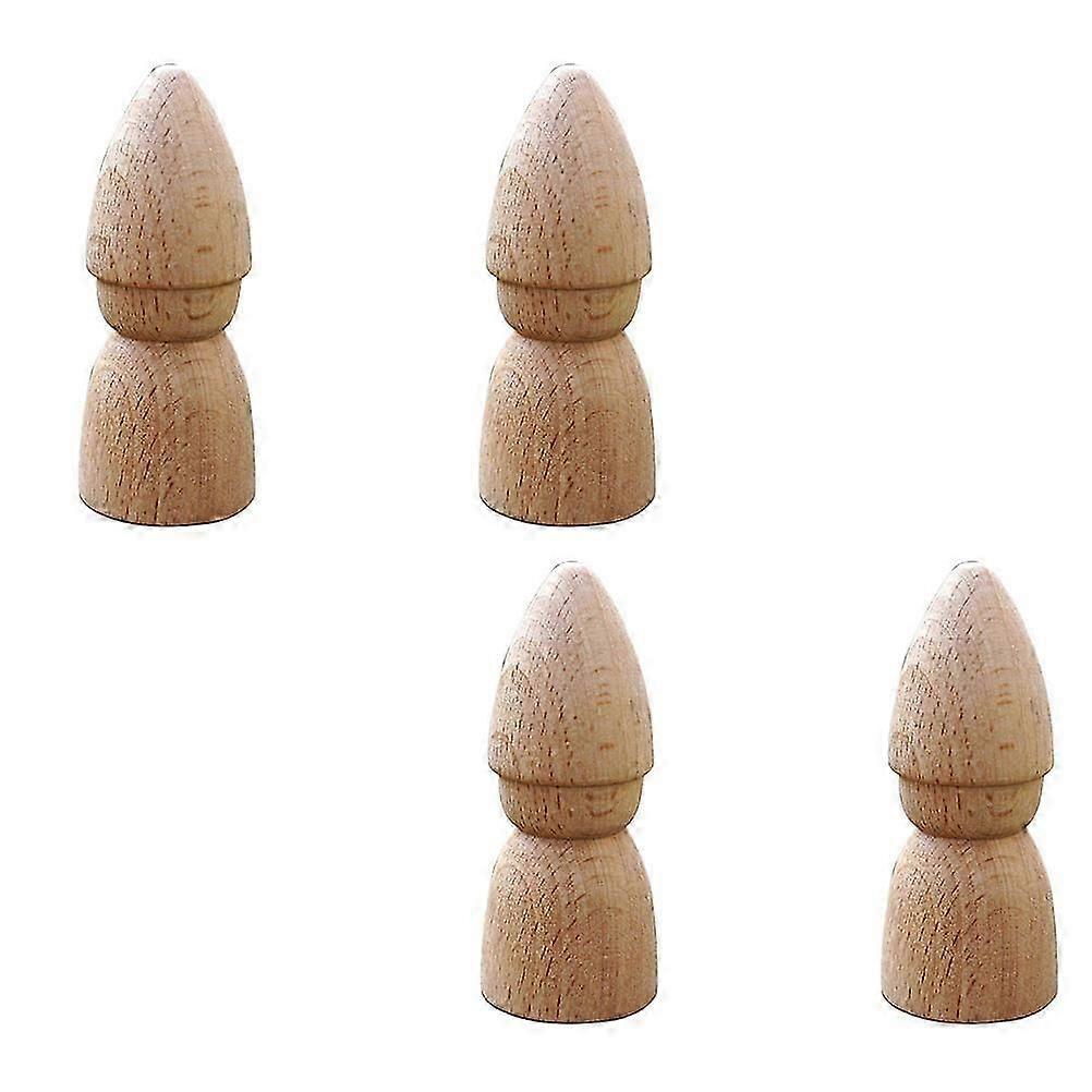Creative Wooden Figurines for Hobbyists, Natural Material for DIY Projects
