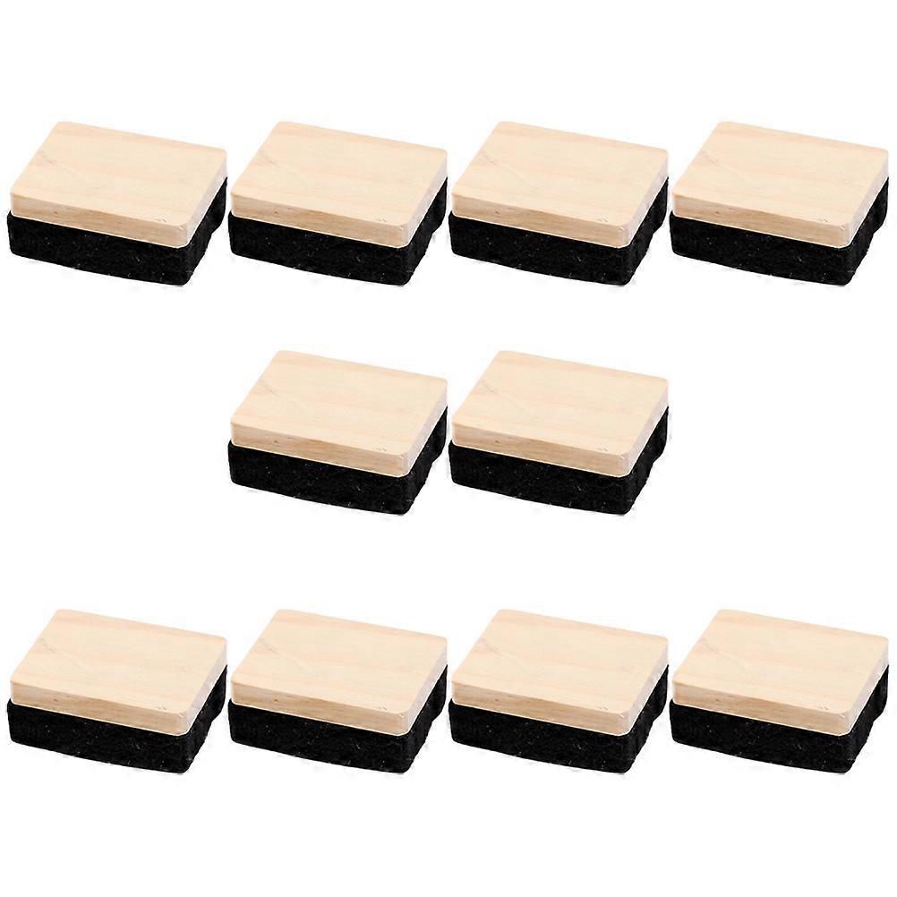 Chalkboard Erasers 10Set For Classrooms And Offices Small Multi Colored Lightweight Cleaning Surface