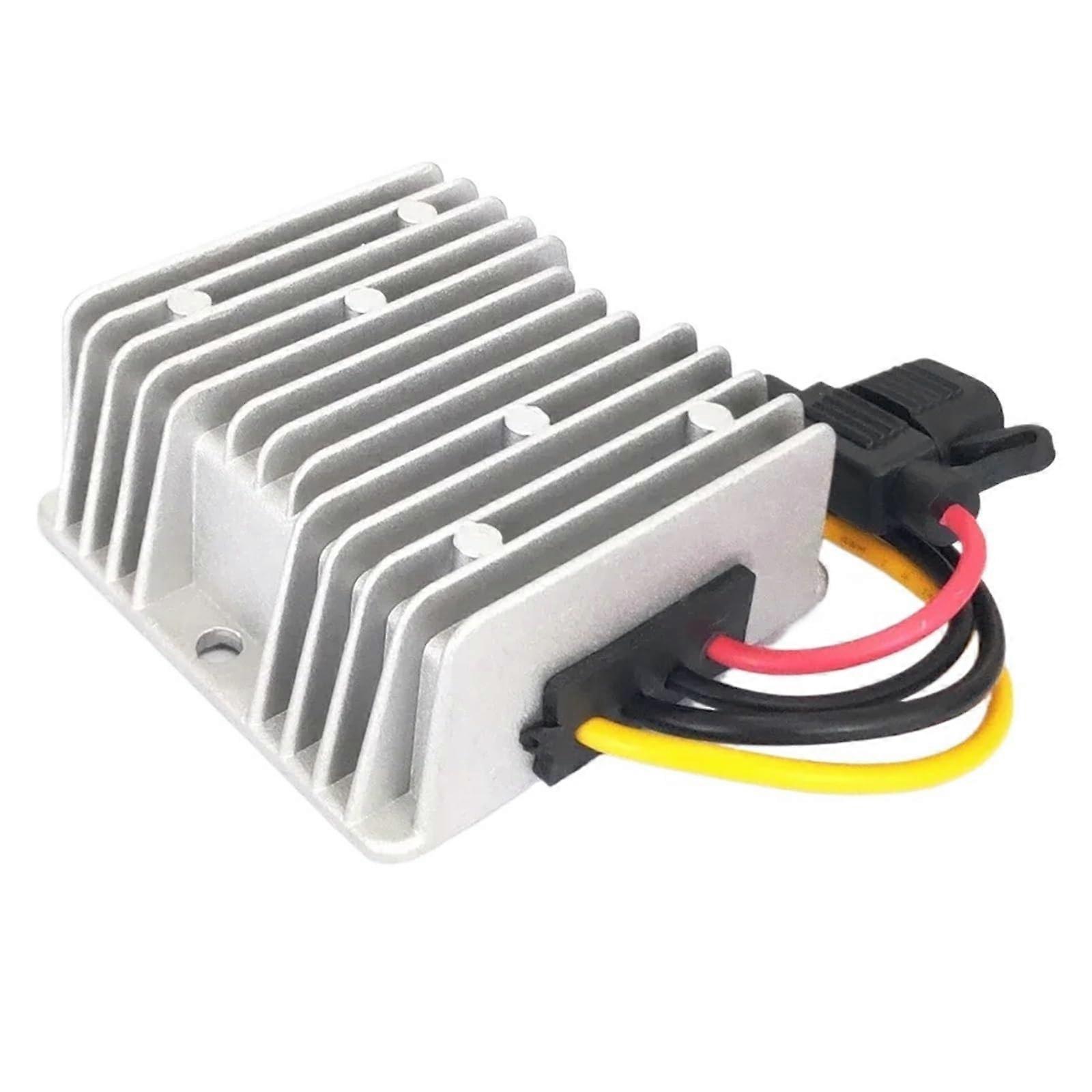 48V to 12V 10A Fuse StepDown DCDC Converter Regulator Buck Module Voltage Reducer for Golf Carts and Cars, CE RoHS Certified.