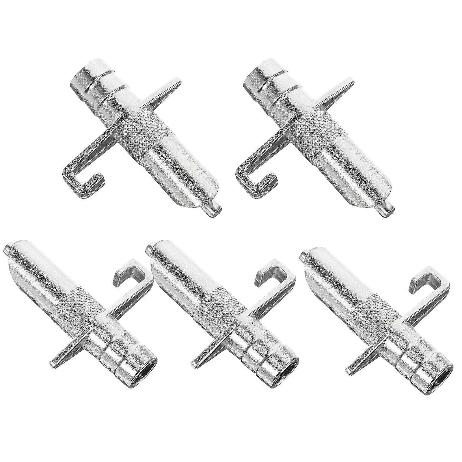 Stainless Steel Rabbit Waterer Nozzles for Daily Use Silver Automatic Drinking Tools 5 Pieces