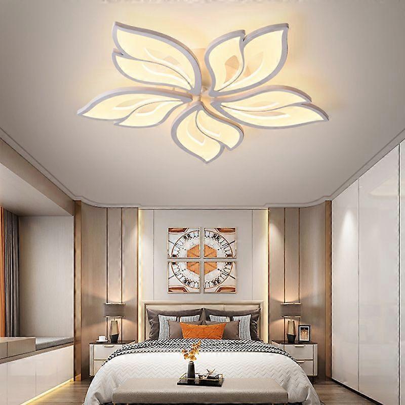 Modern Flower Shape Ceiling Light Semi Flush Chandelier Light