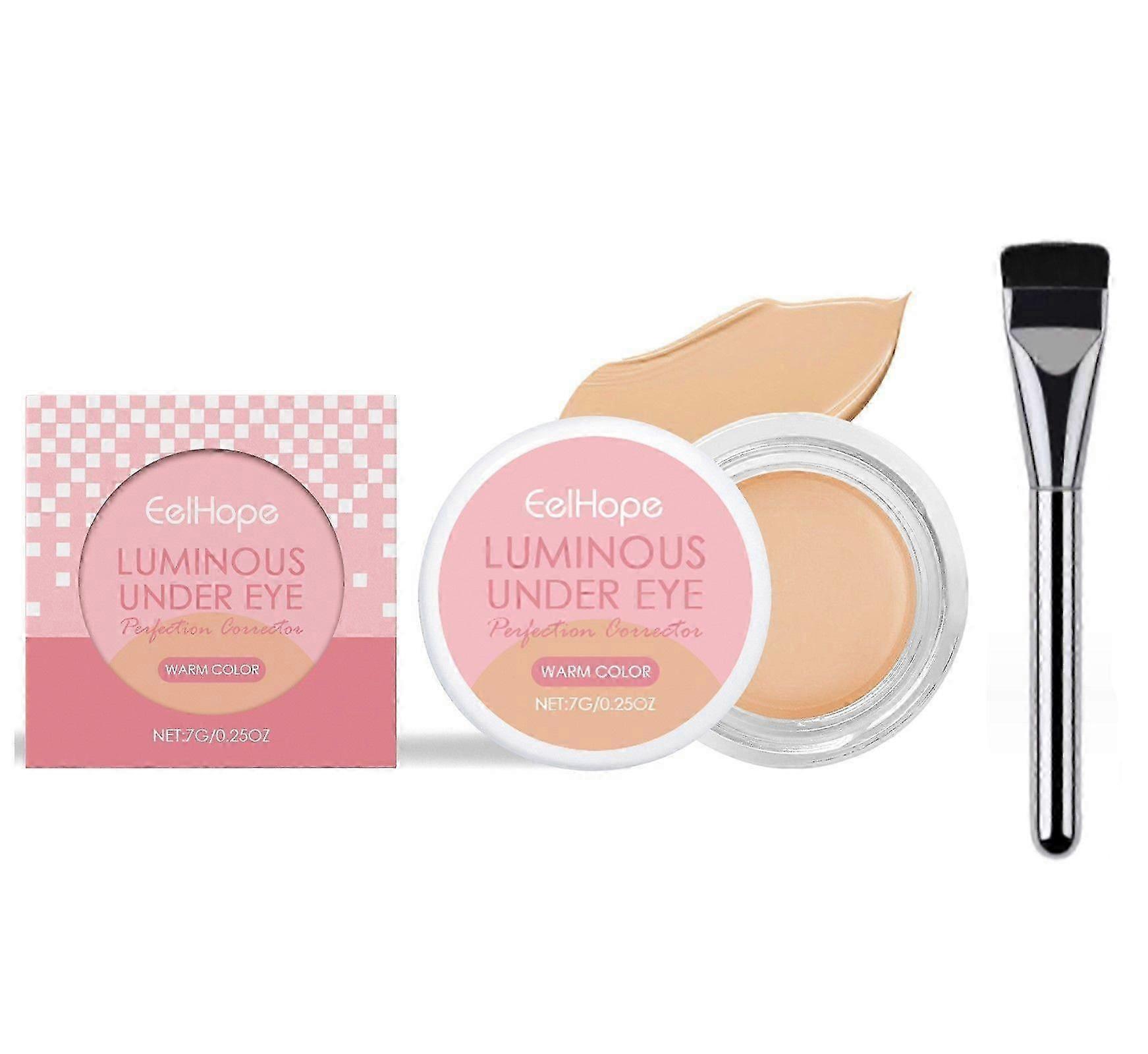 Onder Oog Verhelderaar, Verhelderende Crème Concealer, Onder Oog Concealer voor Verhullen & Verhelderen Donkere Kringen, Hydraterende Verhelderaar Make-up Corrigerende fo