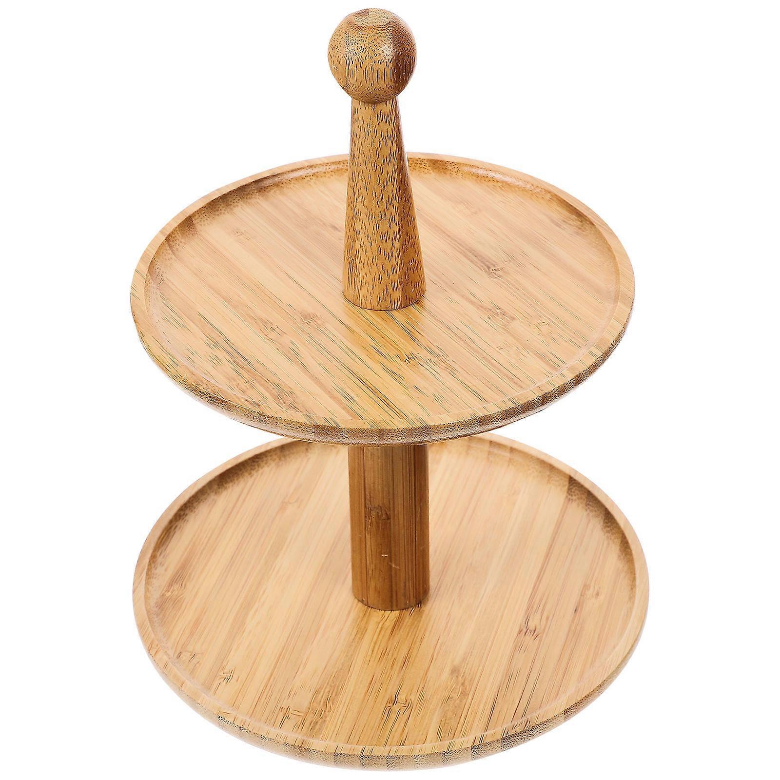 Decorative Dessert Stand Multi Function Fruit Tray Simple Style Household Items Storage 2Pcs