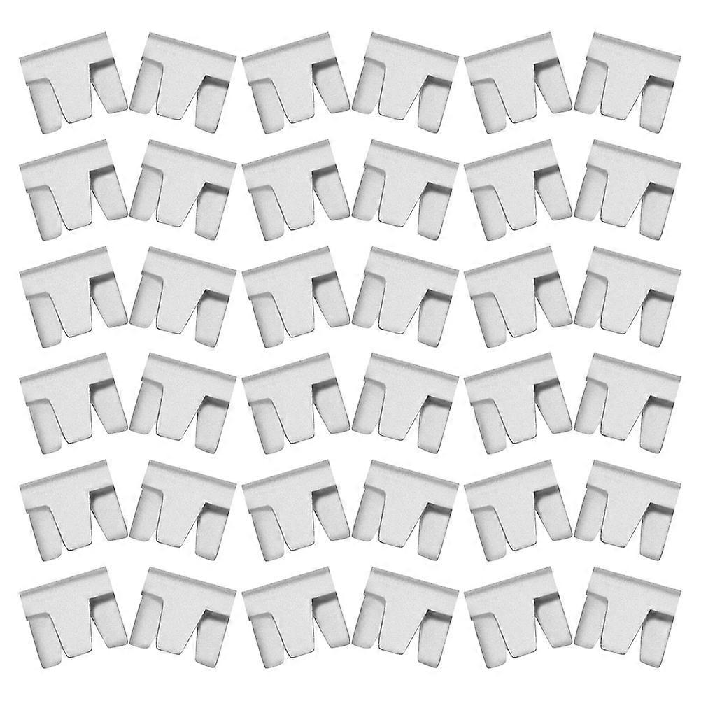 Durable Iron Wire Cage Clips for Building Pet Cages with Silver Finish and Webbing Use 50pcs