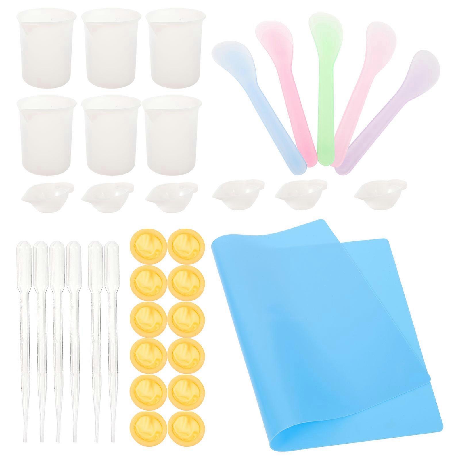 DIY Craft Silicone Measuring Cup Kit For Resin Arts Projects Cup Shape Easy To Use 1 Set