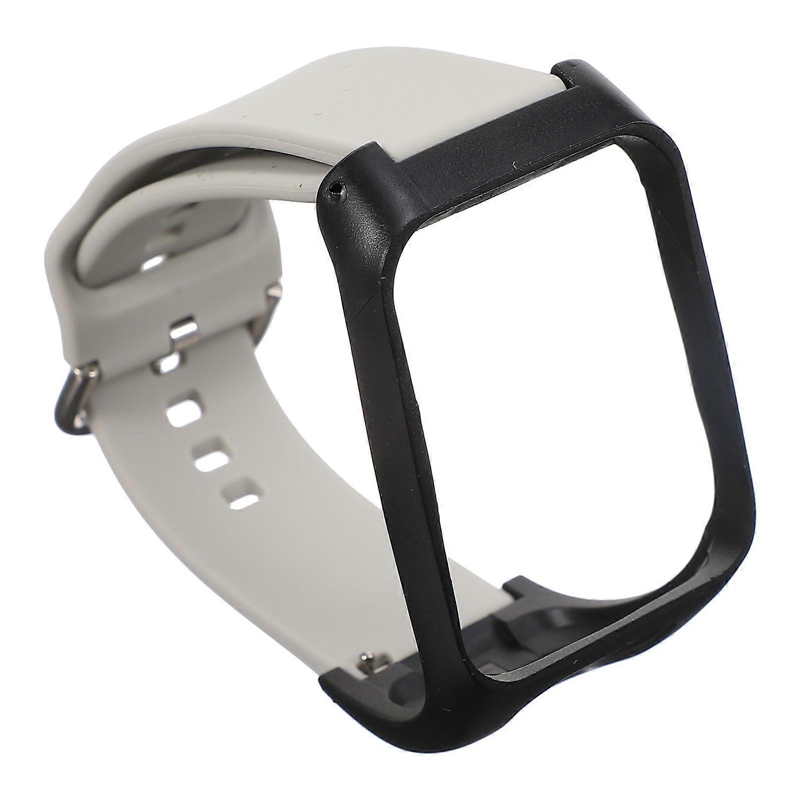 Watch Strap in Grey Silicone for Smartwatch Compatible with Runner3/Adventurer Adjustable