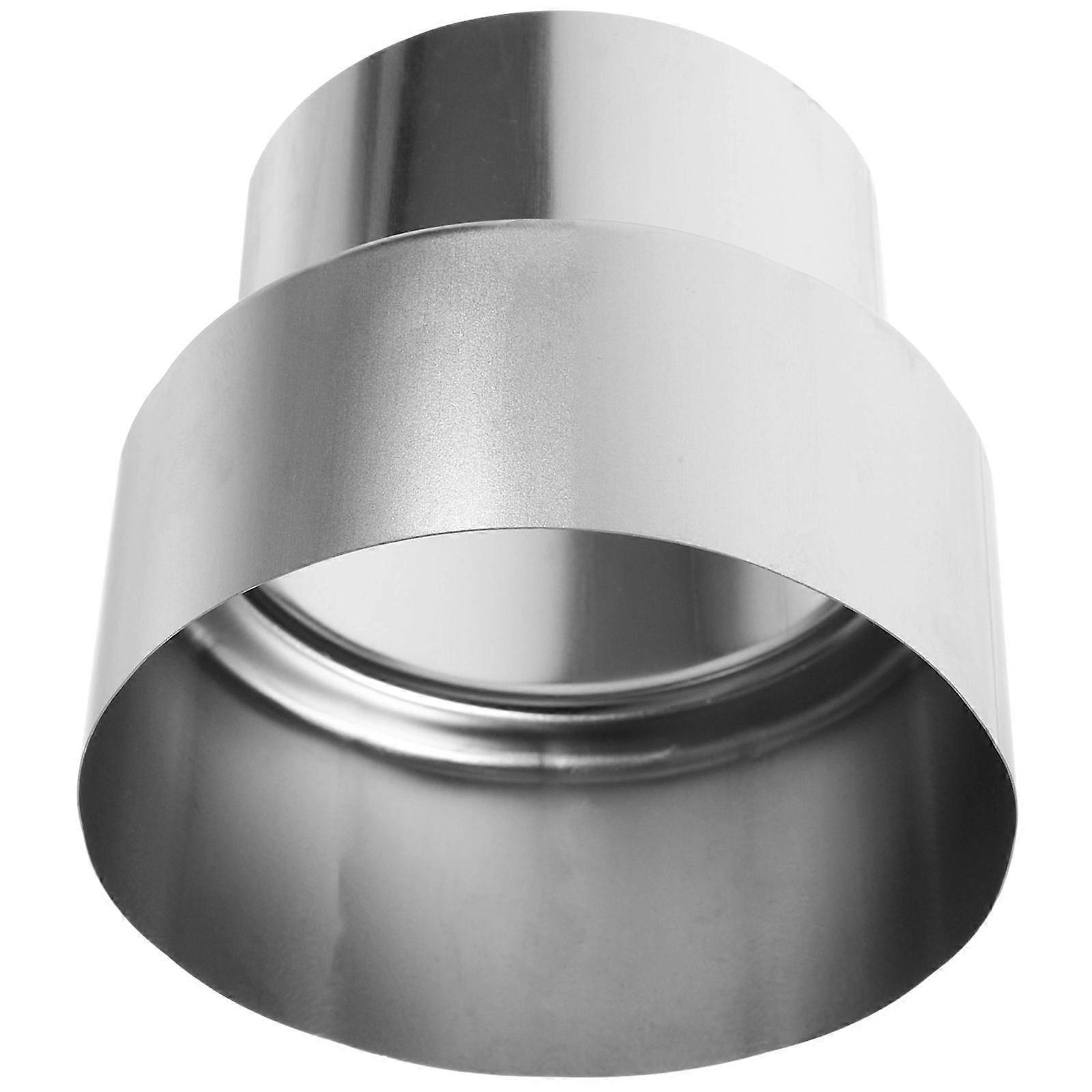 Stainless Steel Exhaust Pipe Reducer Adapter for Home Use Silver Color Stable Structure Easy