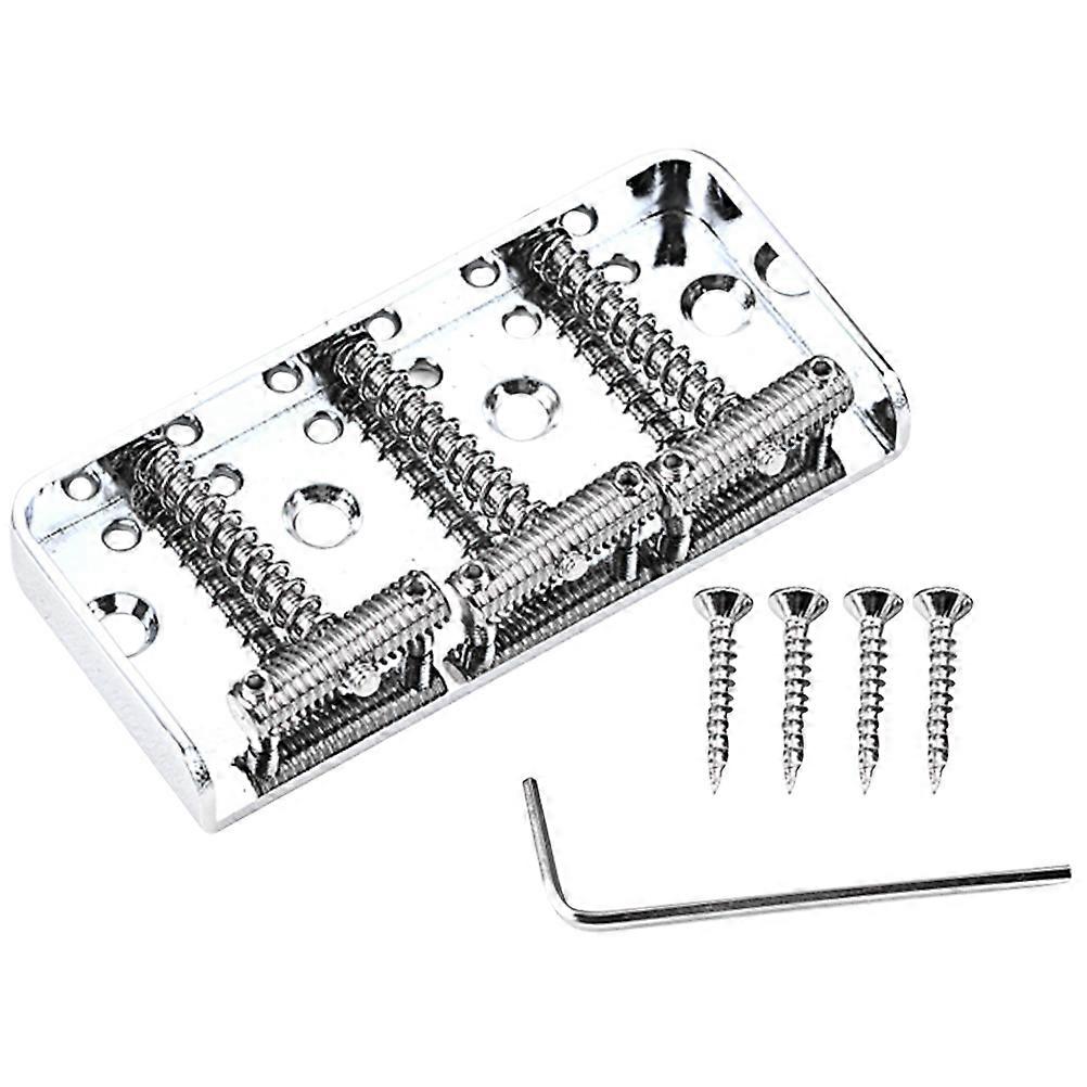 Electric Guitar Chrome Bridge Replacement Durable Tremolo for Enhanced Sound and Performance