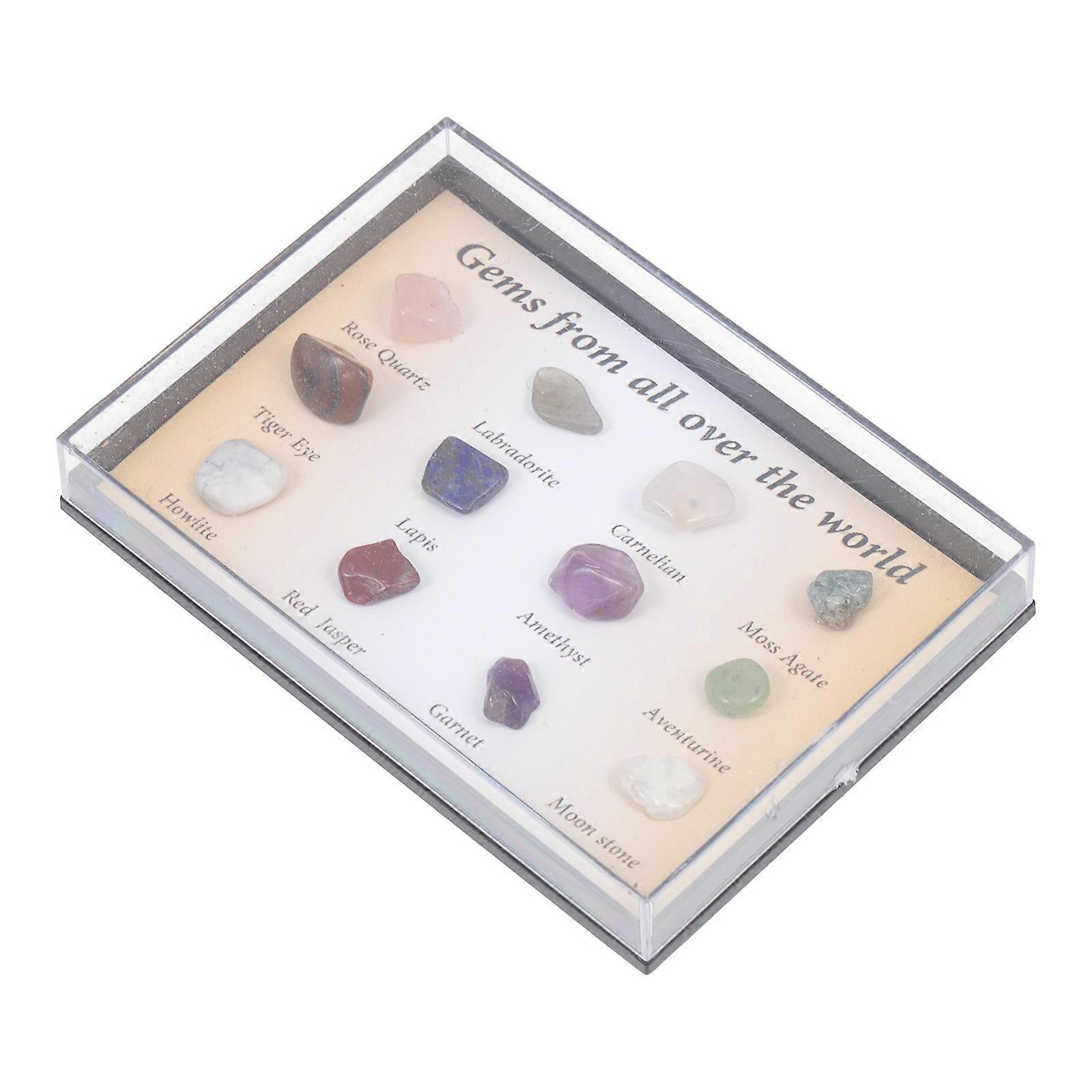 Natural Agate Specimen Teaching Material For Classroom 1 Set Irregular Shape Decorative Educational Tool
