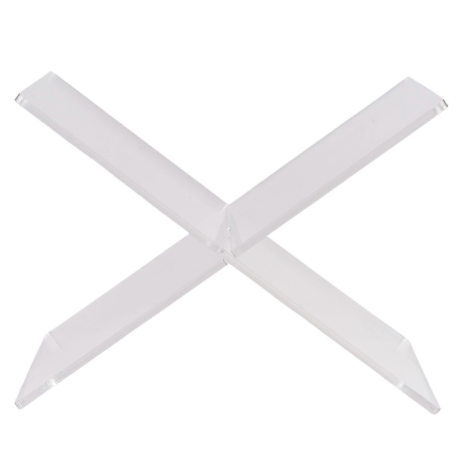 Acrylic Stand Displaying Shelf X-Shaped Book Rack Cookbook Recipe Menu Magazines Storybook Holder for Opening Books